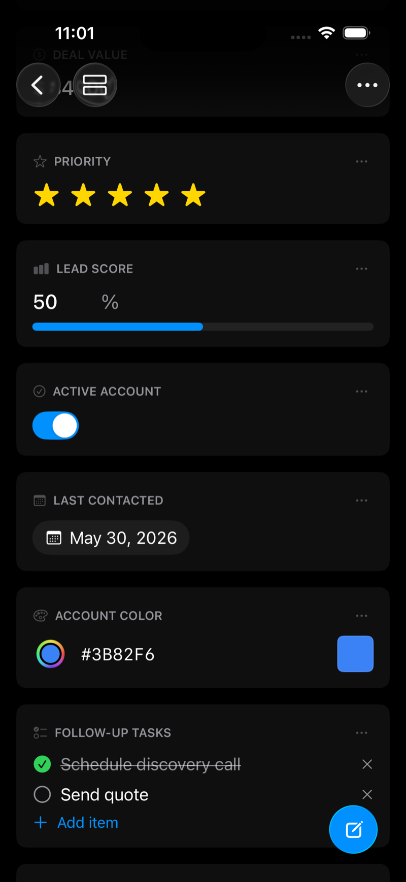 Neatbase on iPhone