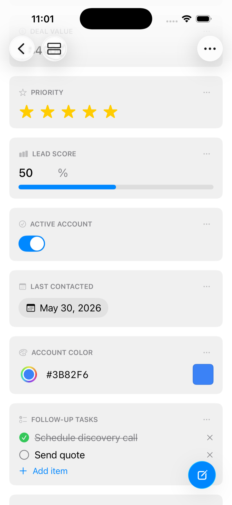 Neatbase on iPhone