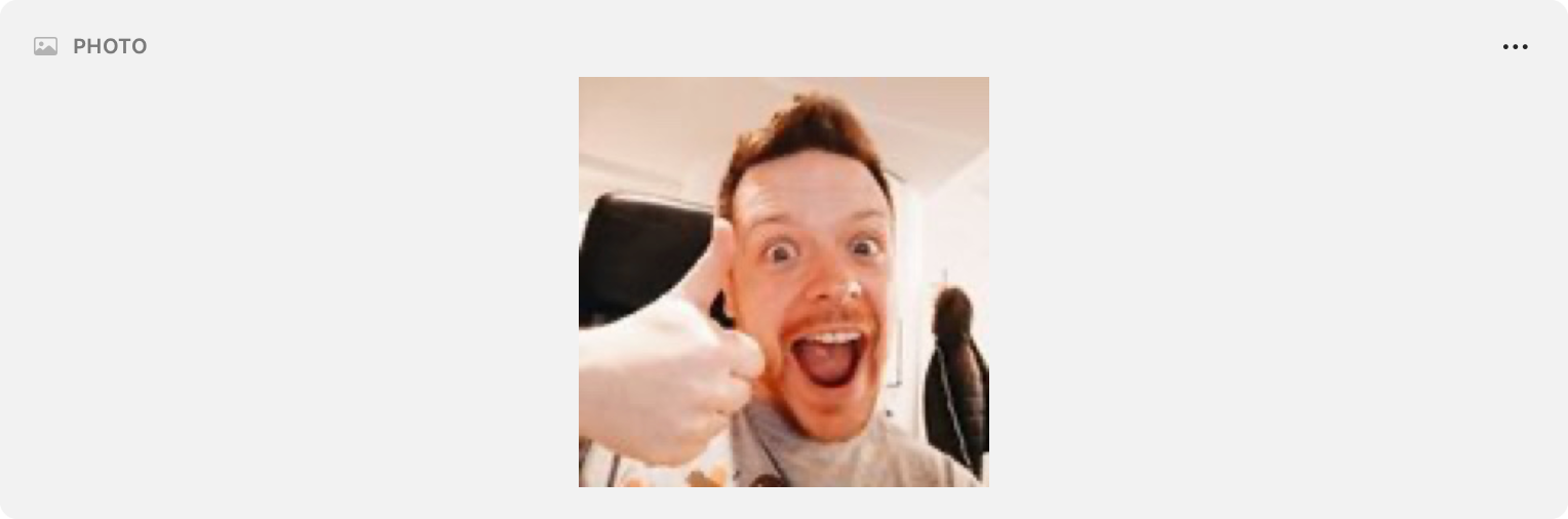An Image field showing a photo preview